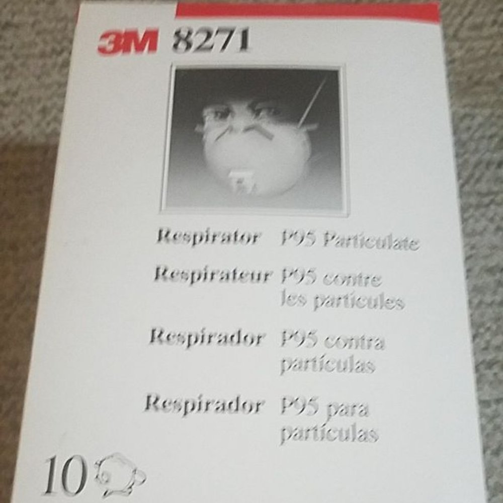 3M 8271 Respirator P95 Particulate Face Masks 10ct
